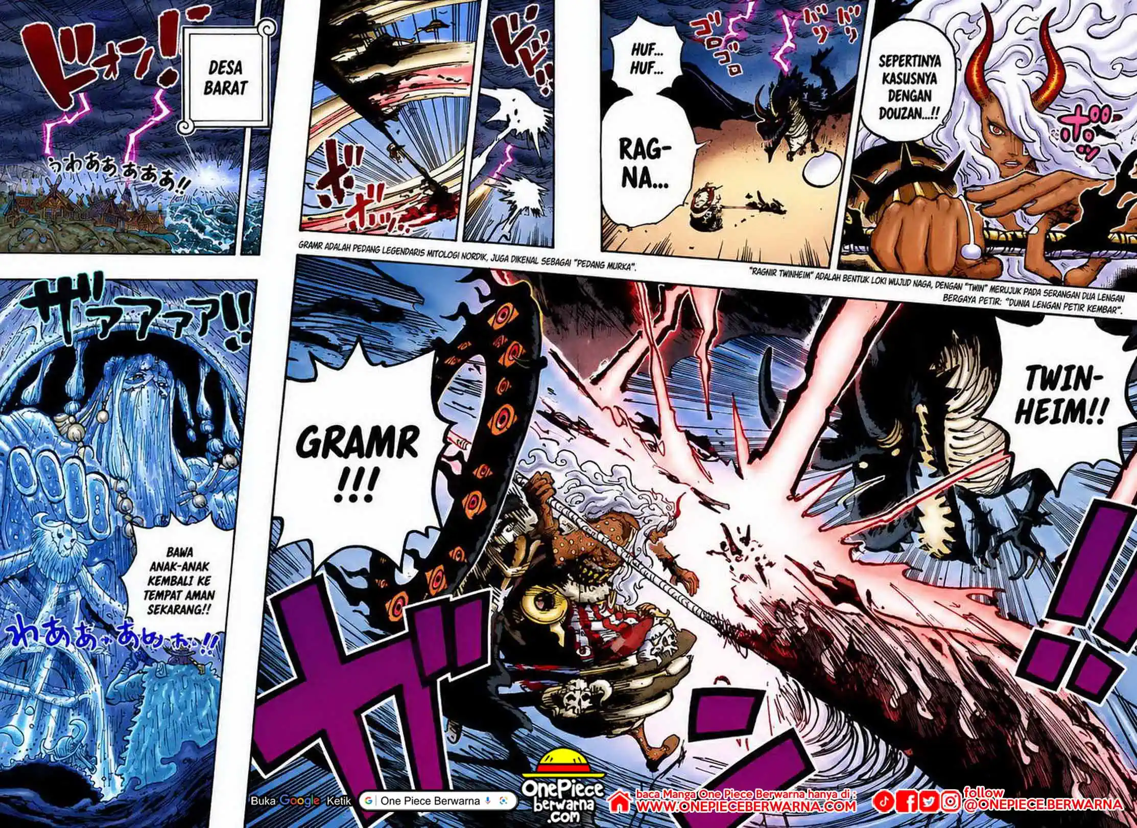 One Piece berwarna 1183 1184 1185 bahasa indonesia